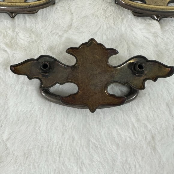 Vintage Brass Dresser Drawer Pulls Handles set of 9 (A7316DC) - Picture 4 of 7